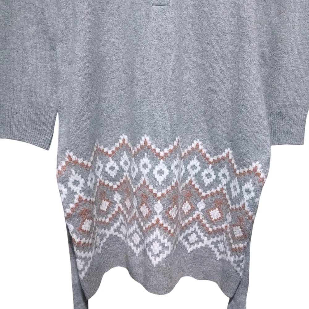 Lucky Brand Snowflake Geometric Cardigan Sweater Dress Women's Plus Size  2X NWT - Picture 10 of 12